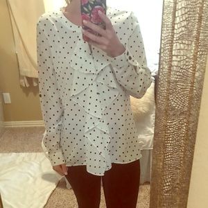 New York & Company Polka Dot Top